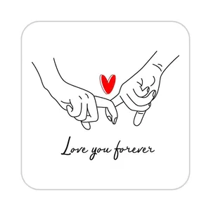 زیر لیوانی کاکتی طرح عاشقانه مدل mp40323