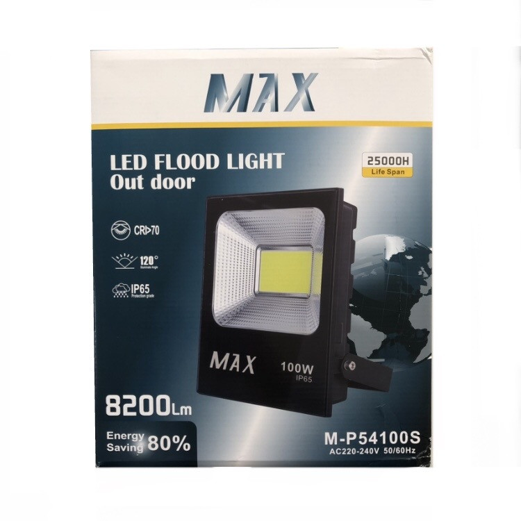 پرژکتور ال ای دی 100 وات مکس کد CO بسته 3 عددی