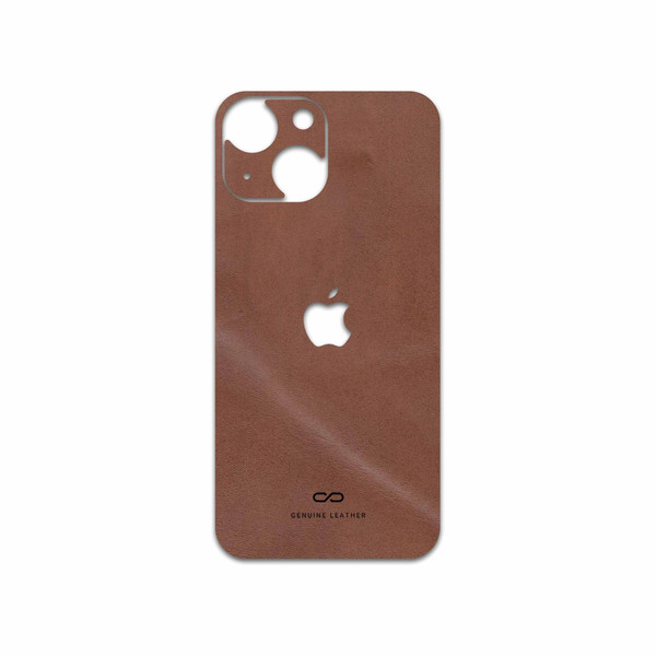 برچسب پوششی ماهوت مدل Matte-Natural-Leather مناسب برای گوشی موبایل اپل iPhone 13 Mini