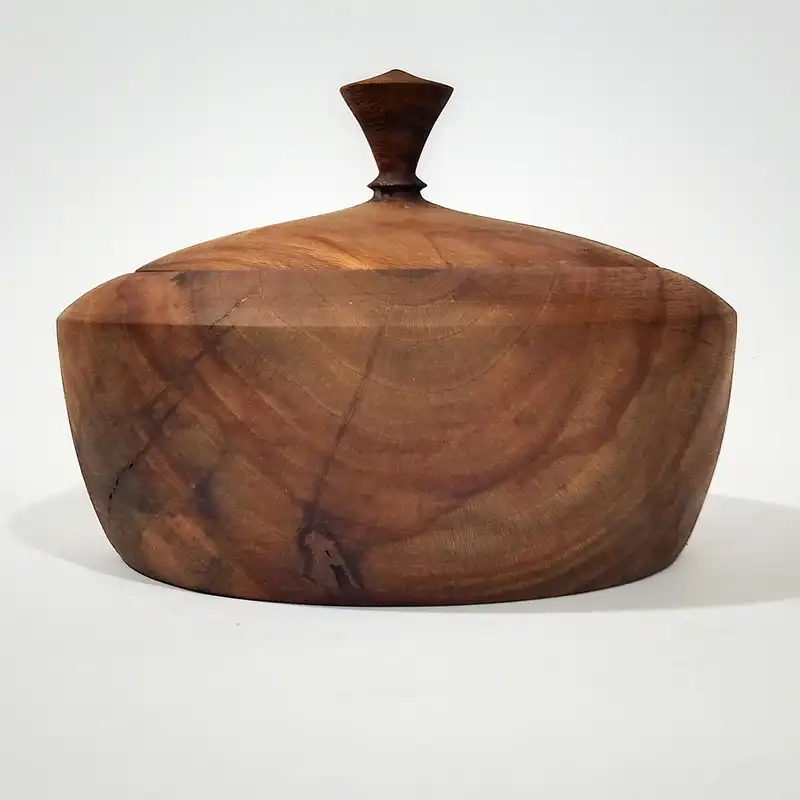 قندان چوبی مدل کلاسیک چنار کد 103