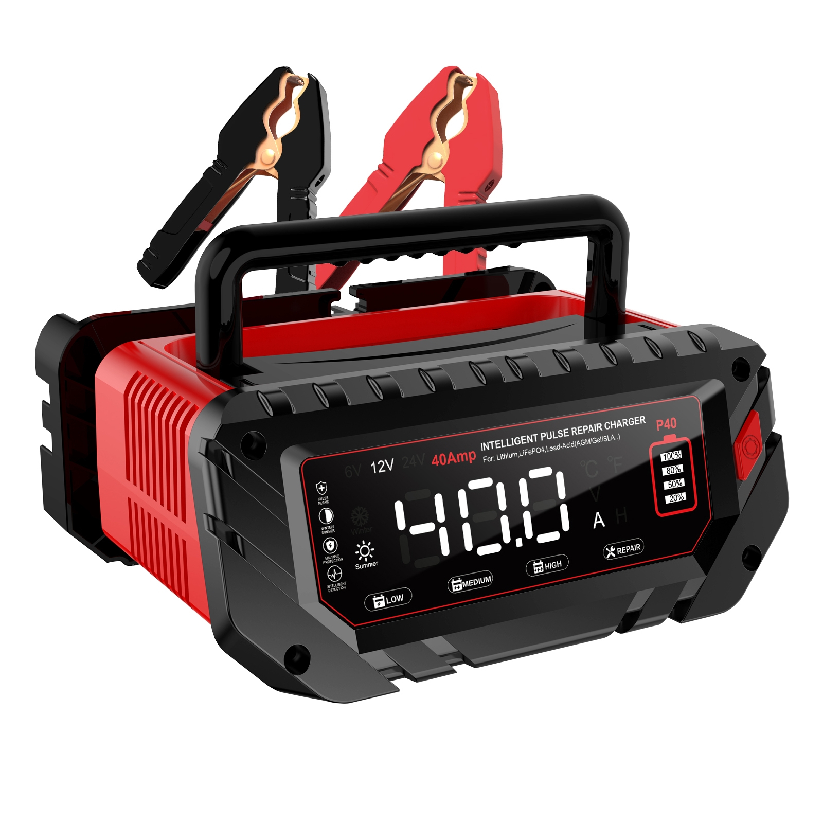 شارژر باتری خودرو 40 آمپر مدل P40