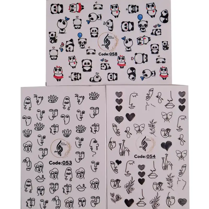 برچسب لنز ناخن مدل 02 مجموعه 3 عددی