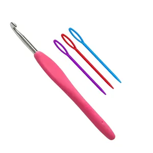 قلاب بافتنی مدل ZHLN-5.5 به همراه سوزن دوخت کاموا مجموعه 4 عددی 