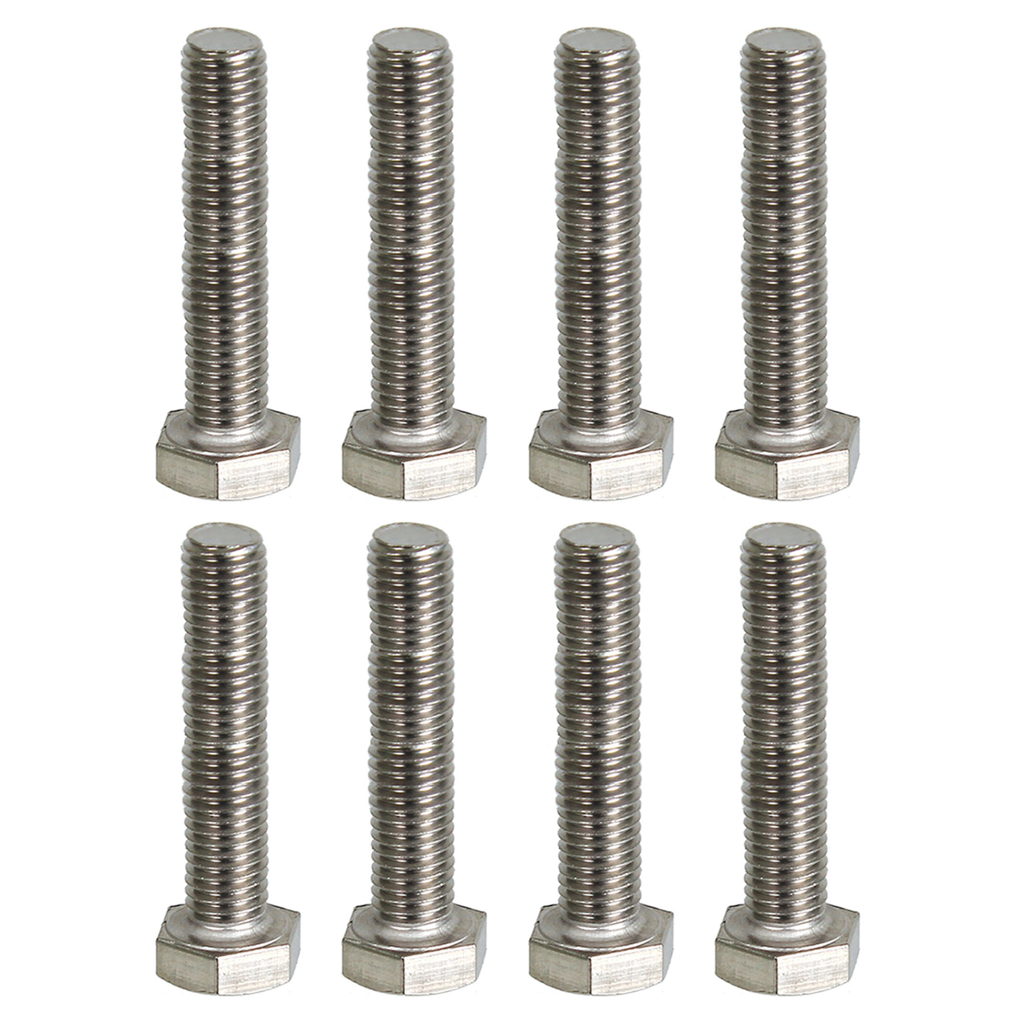 پیچ مدل P11 سر شش گوش آهنی 10x50 بسته 8 عددی