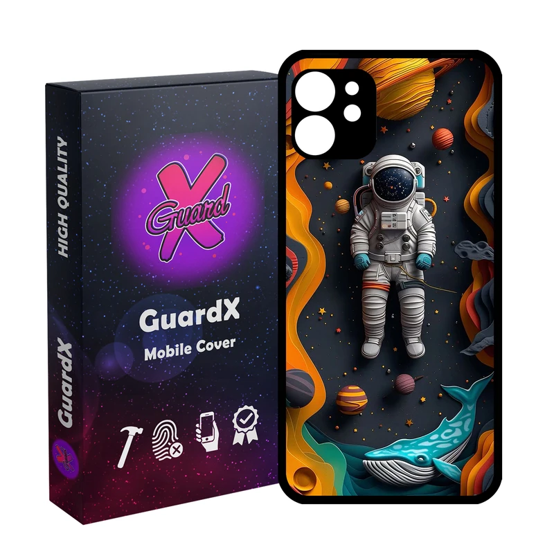 کاور گارد ایکس طرح فضانورد مدل Glass10763 مناسب برای گوشی موبایل اپل iPhone 11