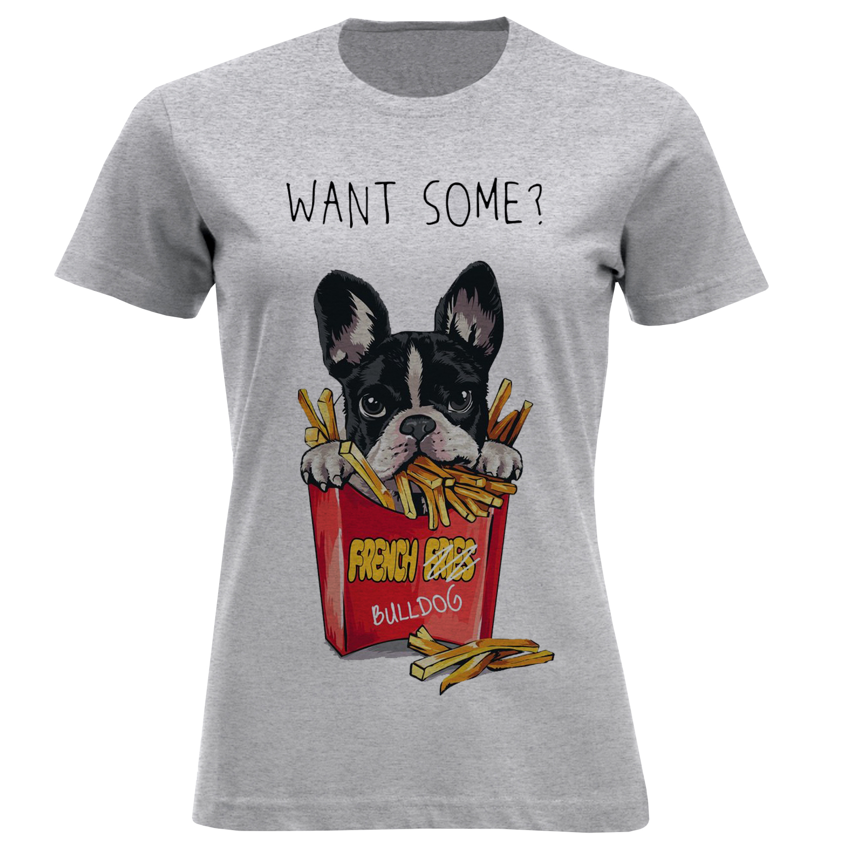 تی شرت آستین کوتاه زنانه مدل جعبه وسگ F1507