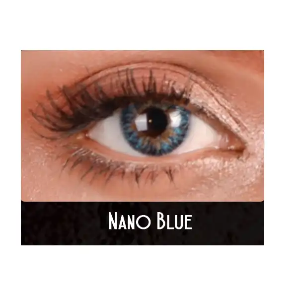 لنز چشم فنتسی مدل ملو رنگ آبی عسلی روشن