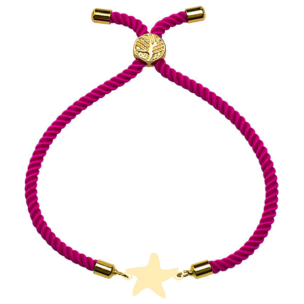 دستبند طلا 18 عیار زنانه الن نار مدل ستاره ELN1639