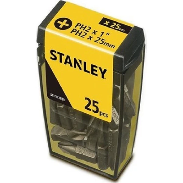 سری پیچ گوشتی شارژی استنلی مدل PH2 بسته 25 عددی