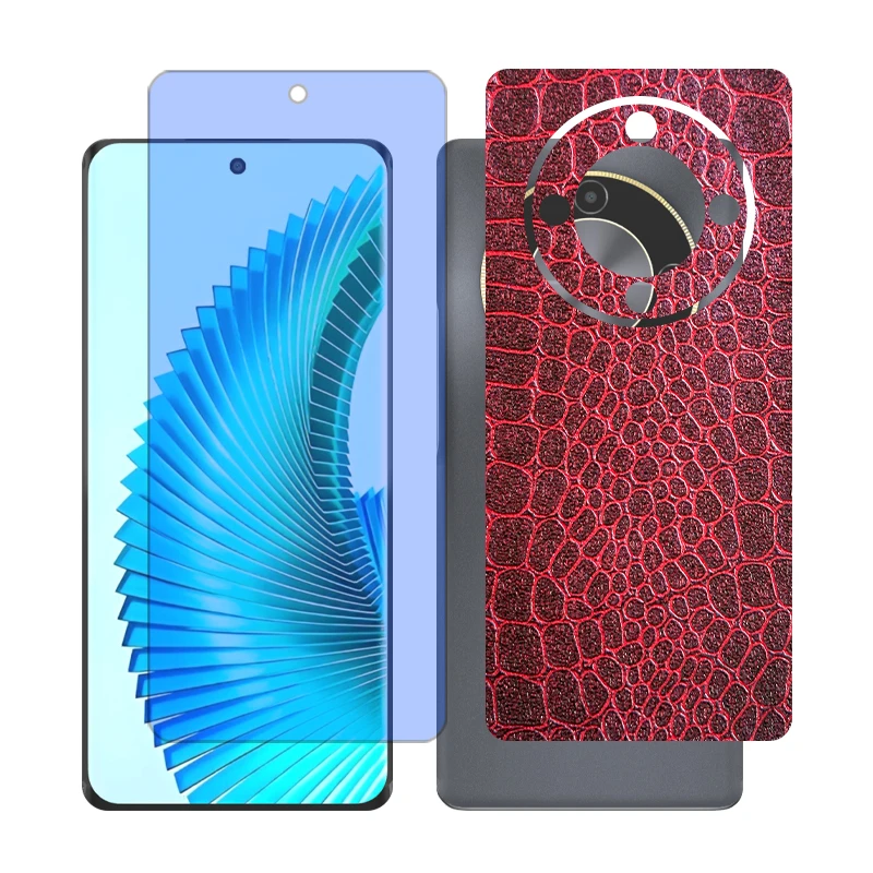 محافظ صفحه نمایش آنتی بلو گلس مدل Together مناسب برای گوشی موبایل آنر X9b به همراه برچسب پوششی پشت گوشی 