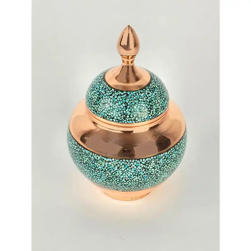 قندان فیروزه کوبی مدل سیبی کد kk