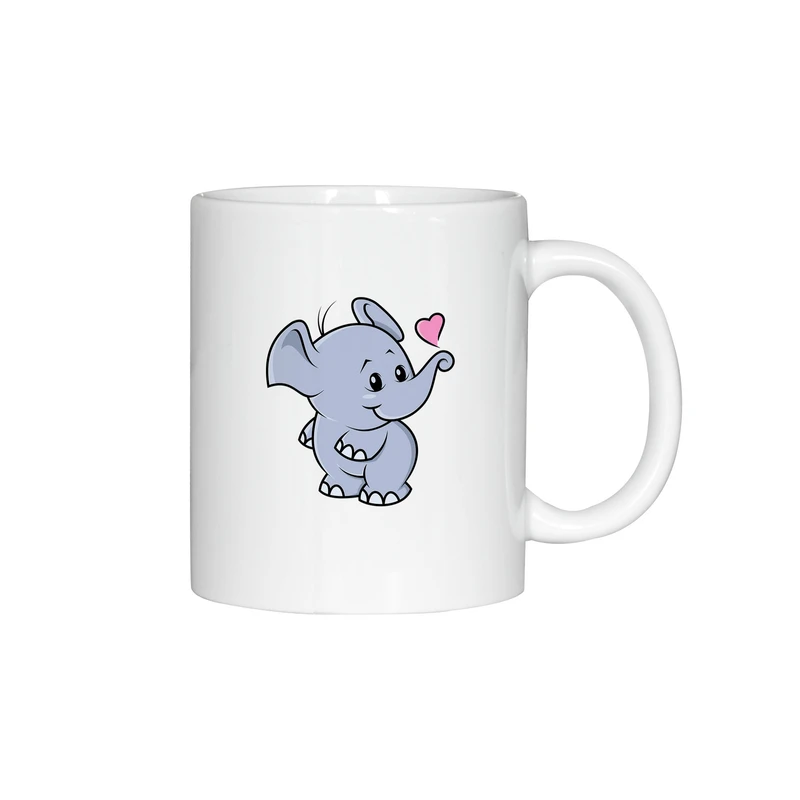 ماگ ژالینو طرح فیل قلبی کد 003