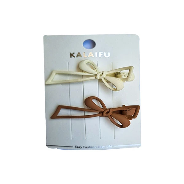 گیره مو دخترانه مدل انبری فانتزی بسته 2 عددی