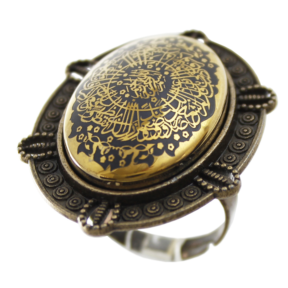 انگشتر زنانه مدل حدید سوره انشراح کد 6907