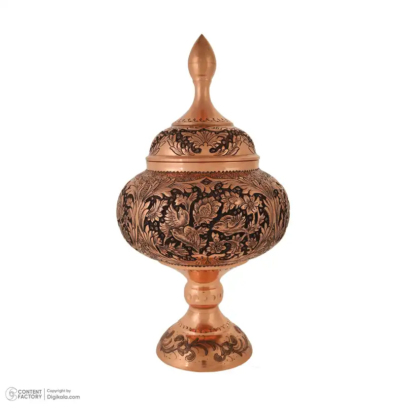 شکلات خوری قلمزنی قهرمانی طرح گل و پرنده کد 904