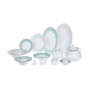 سرویس غذاخوری 108 پارچه چینی زرین ایران سری شهرزاد مدل ژانتی 01 درجه عالی