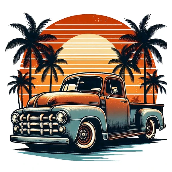 استیکر پارچه و لباس پاد آفرین طرح ماشین کد 2858