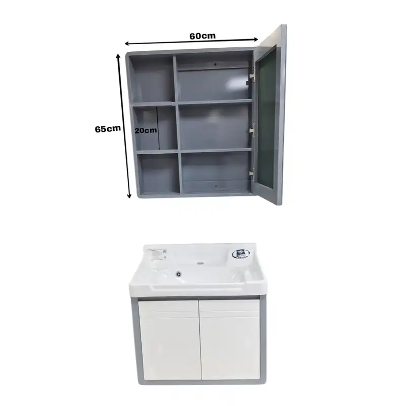 ست کابینت و روشویی مدل A152 به همراه آینه و باکس