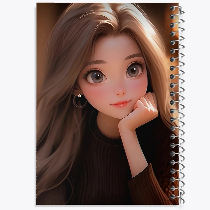 دفتر مشق 50 برگ خندالو طرح دخترانه کد N5190