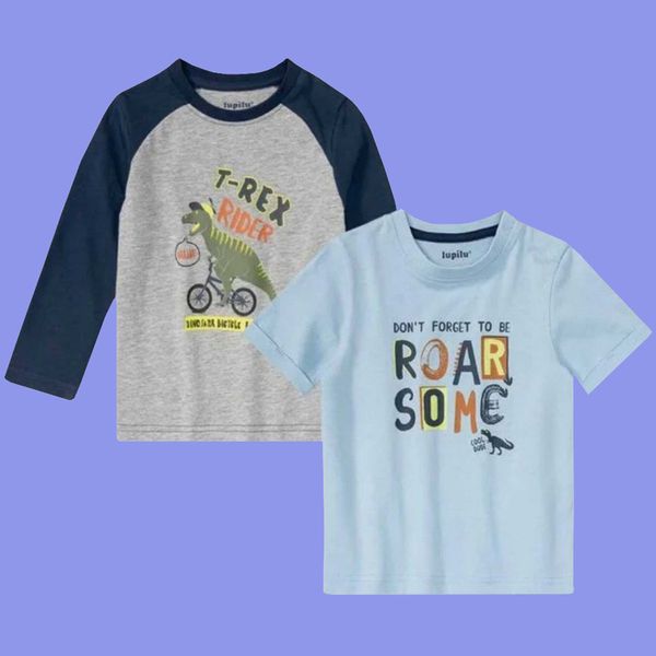 تی‌شرت آستین بلند پسرانه لوپیلو مدل c-454778v مجموعه 2 عددی