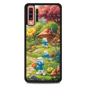 AKAM AMC-WSGA70-SMURFS-8 Cover For Samsung Galaxy A70