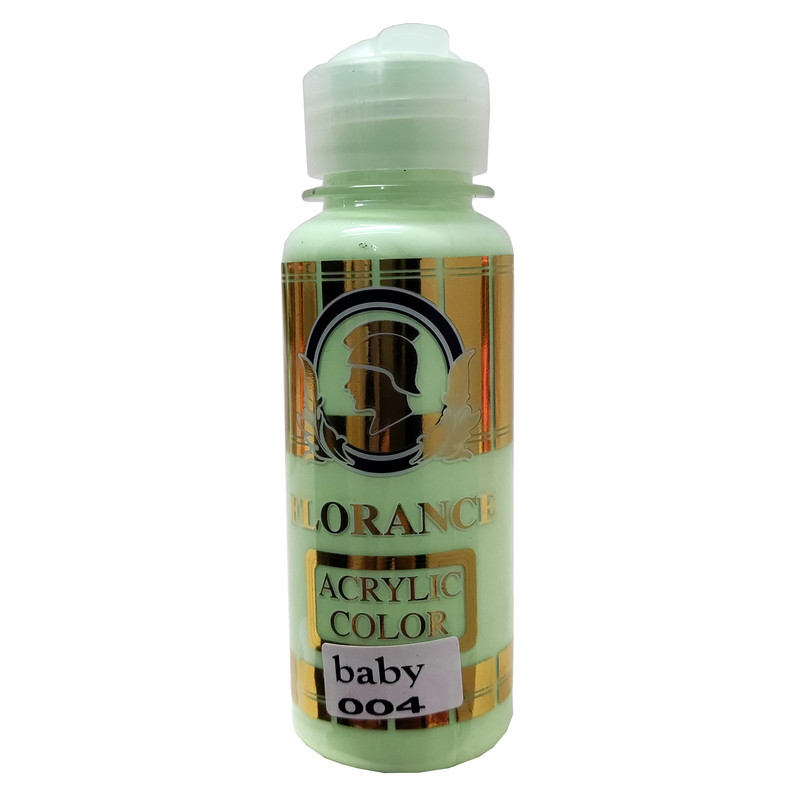 رنگ اکریلیک فلورانس مدل Baby Color کد 004 حجم 120میلی لیتر