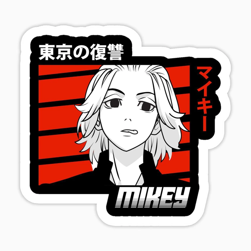 استیکر لپ تاپ و موبایل بووم طرح انیمه توکیو ریونجرز کد 1009 مدل mikey