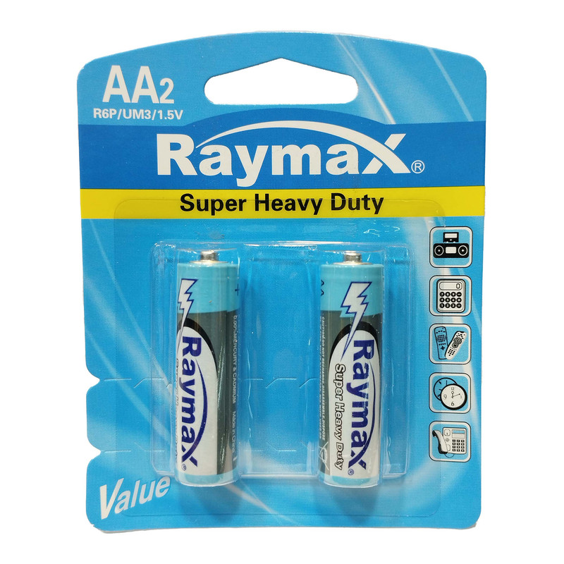 باتری قلمی رایمکس مدل Super Heavy Duty بسته دو عددی