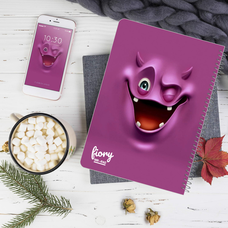 دفتر مشق مستر راد مدل ایموجی طرح بدجنس کد 1573 funny face