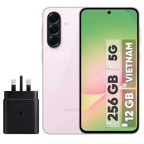 گوشی موبایل سامسونگ مدل Galaxy A56 دو سیم کارت ظرفیت 256 گیگابایت و رم 12 گیگابایت - ویتنام - به همراه شارژر 45 وات سامسونگ