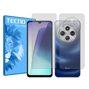 Tecno Resistant model matte screen protector suitable for the Xiaomi Redmi 14C mobile phone along with the back of the phone protector