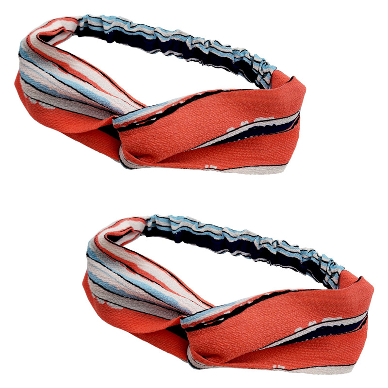 هدبند زنانه مدل راه راه كد PRC170-4 بسته 2 عددی