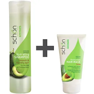 Schon Hydrating Hair Shampoo 400ml with Restorative Hair Mask 150ml 