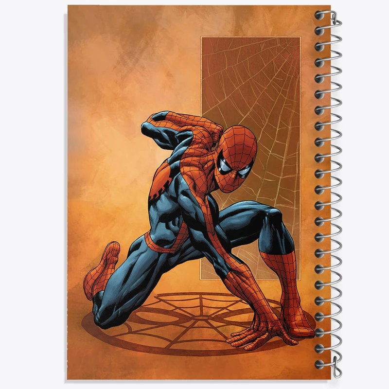 دفتر ژورنال نویسی 50 برگ خندالو مدل نقطه ای طرح مرد عنکبوتی (Spider Man) کد F2033