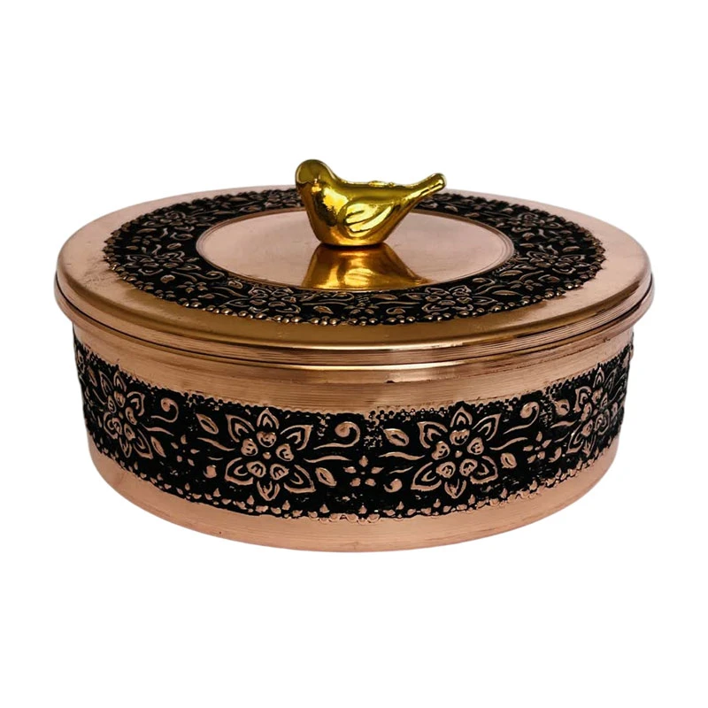  شکلات خوری مسی طرح گل کد ZH356.10 