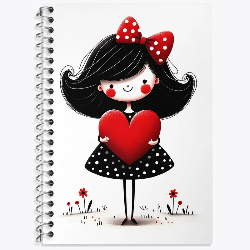 دفتر نت موسیقی 50 برگ خندالو طرح دخترانه کیوت کد N5156