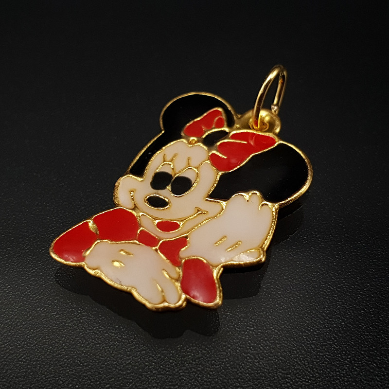 آویز گردنبند طلا 18 عیار دخترانه مدل 1EN1139