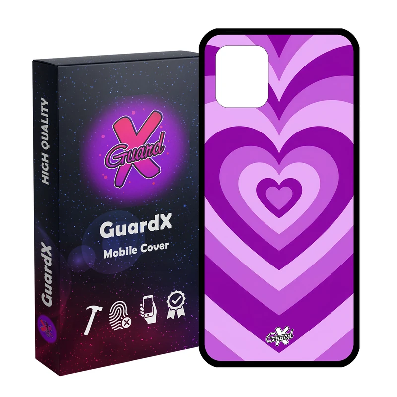 کاور گارد ایکس طرح قلب مدل Glass10474 مناسب برای گوشی موبایل سامسونگ Galaxy Note 10 Lite / A81