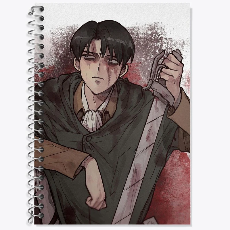 دفتر لغت 50 برگ خندالو مدل لیوای انیمه اتک آن تایتان Attack on Titan کد 18604
