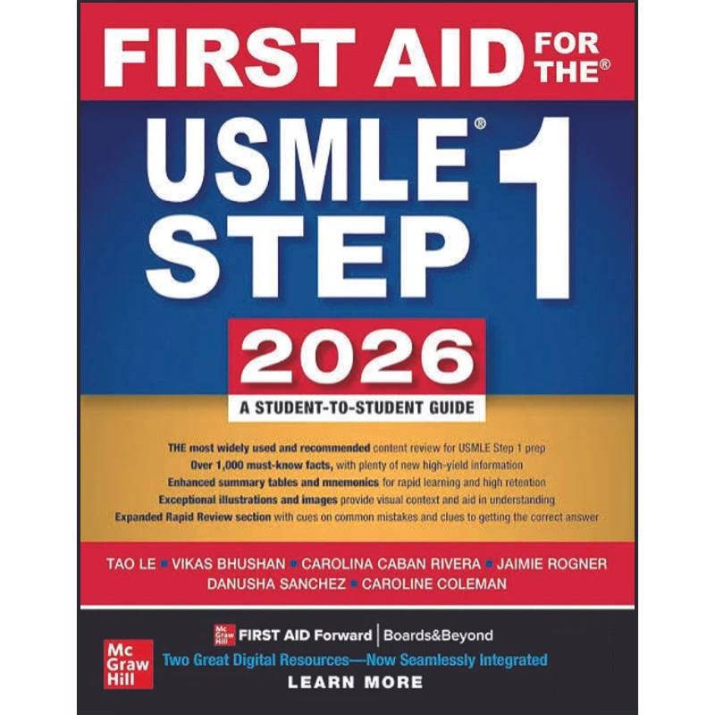 کتاب First Aid for the USMLE Step1 2026 اثر TAO LE انتشارات مک گراهیل