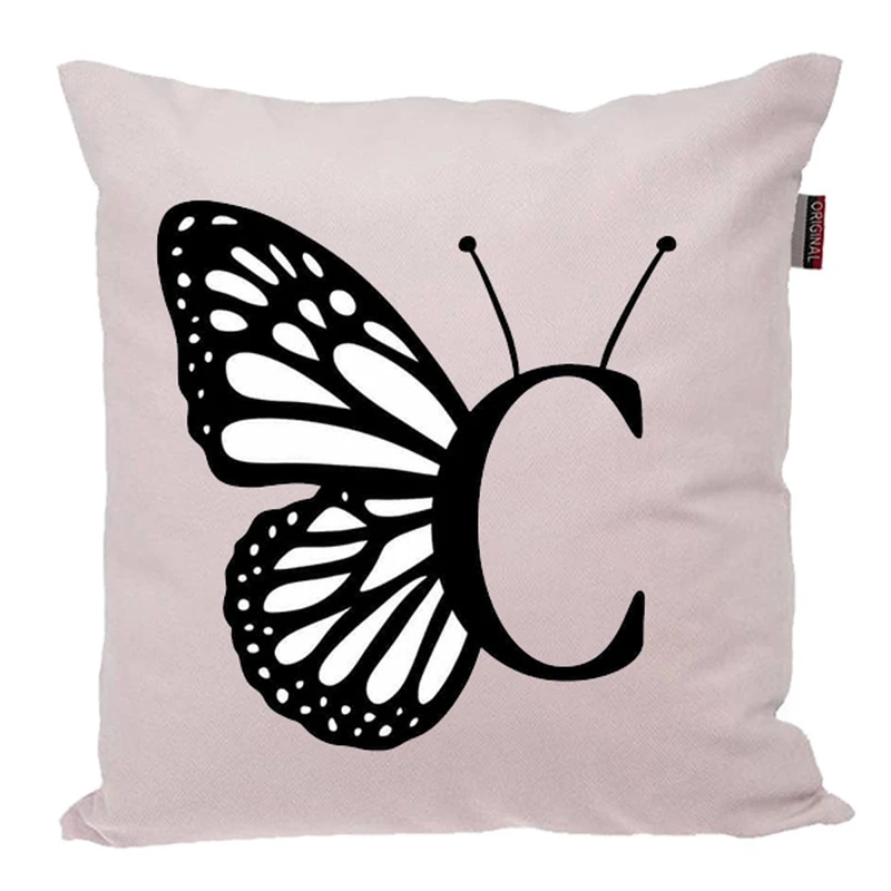 کوسن ناریکو مدل فانتزی طرح اسم C کد 04504