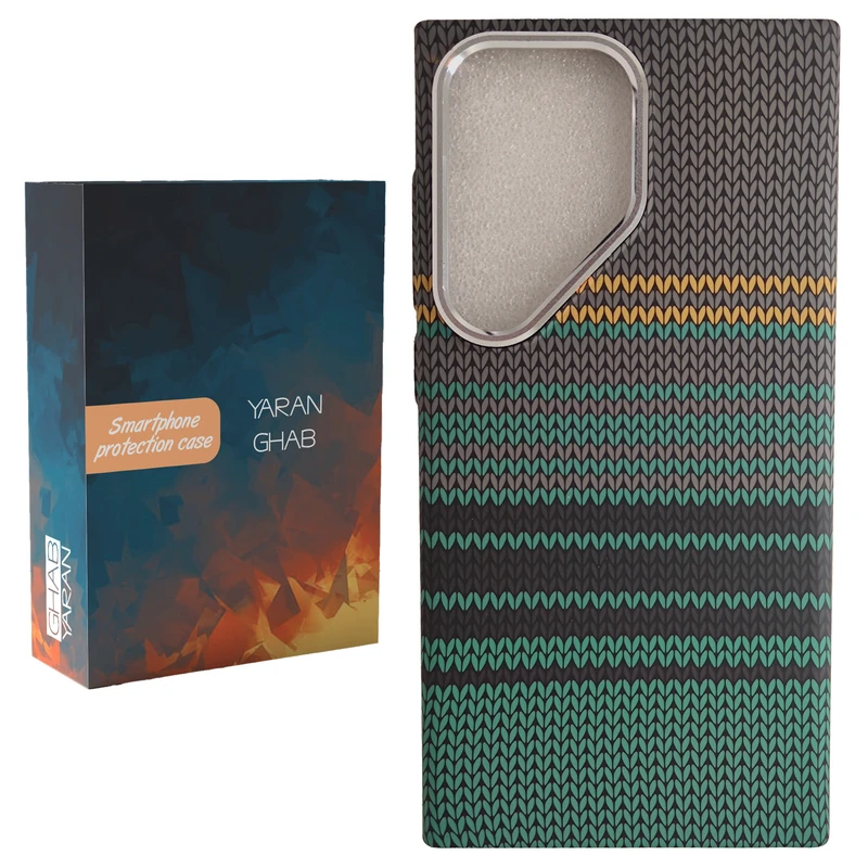 کاور قاب یاران مدل Carbon Vintage مناسب برای گوشی موبایل سامسونگ Galaxy S25 Ultra