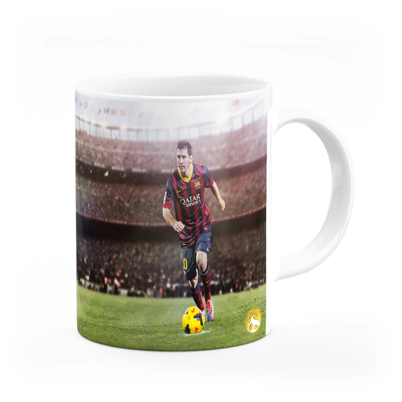 ماگ هومرو طرح تیم باشگاه فوتبال بارسلونا لیونل مسی مدل MG4684