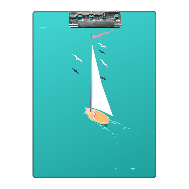 تخته شاسی طرح قایق در دریا کد  0435576 سایز A4