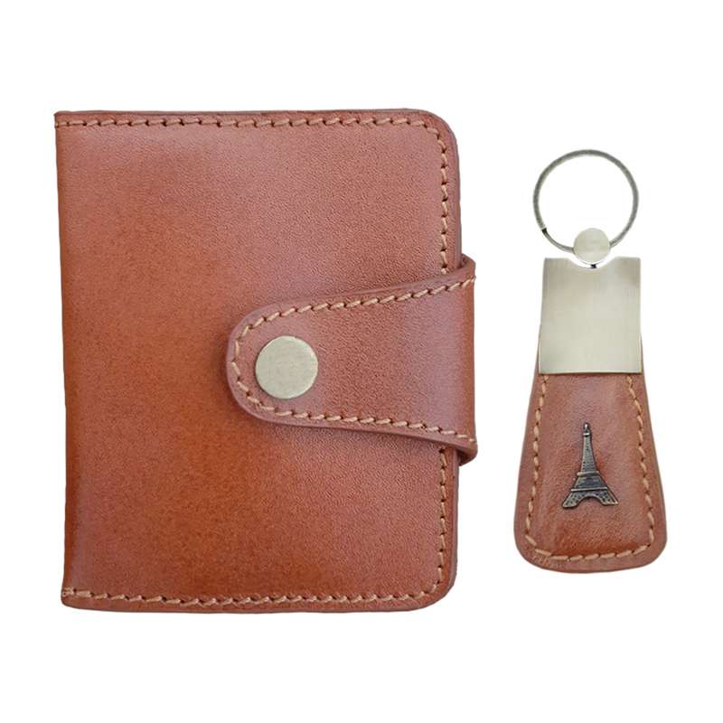 ست جاکارتی و جاکلیدی چرمی کد 0050