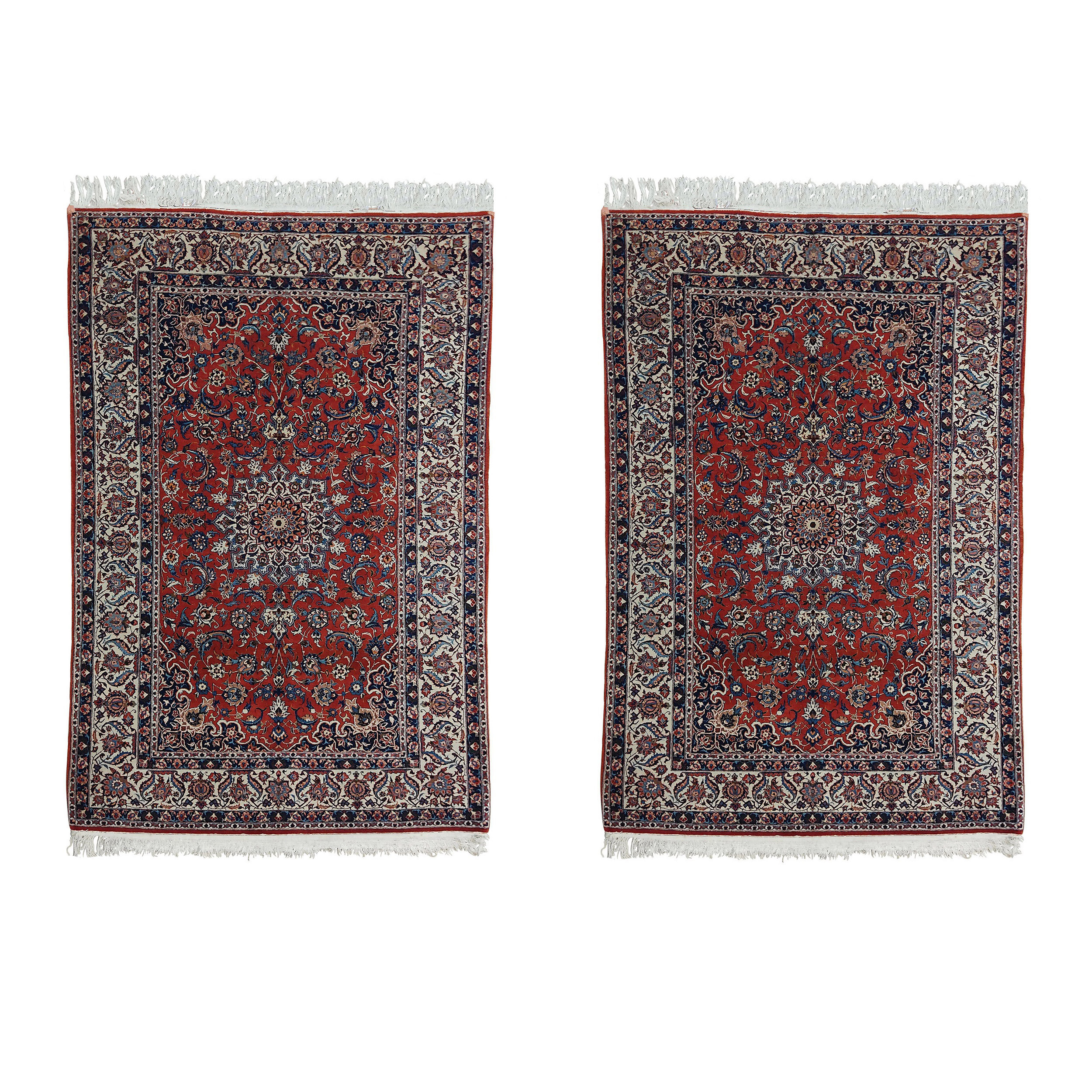 فرش دستباف قدیمی سه و نیم متری کد G-512 یک جفت