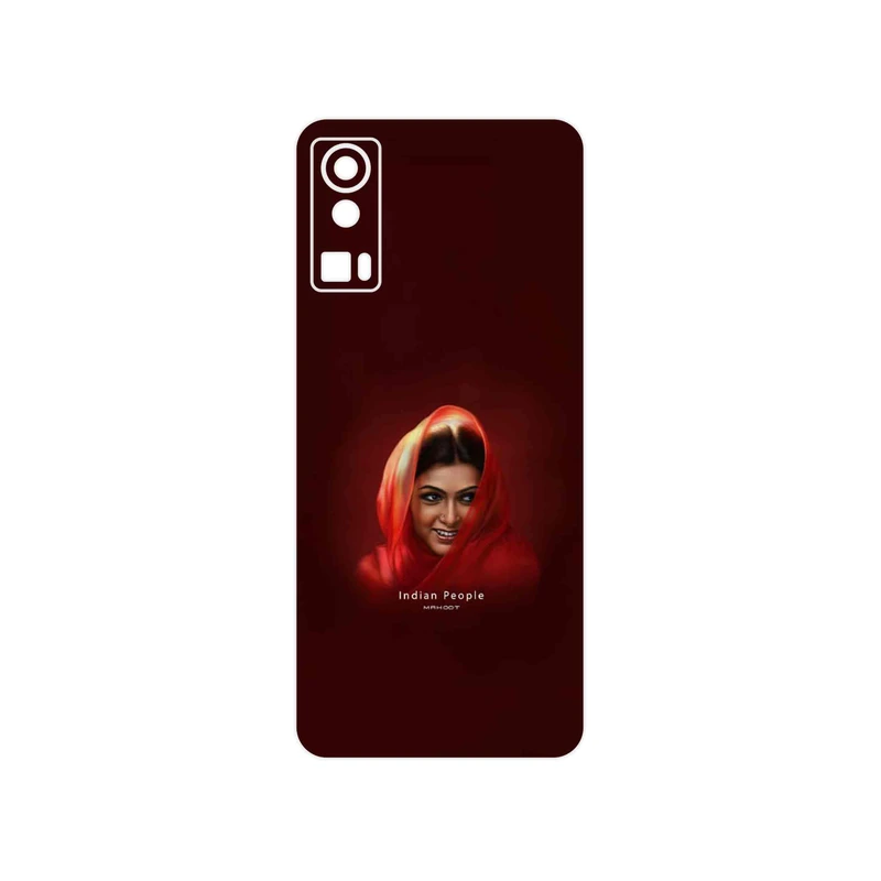 برچسب پوششی ماهوت مدل Portrait of an Indian Woman مناسب برای گوشی موبایل جی پلاس X20