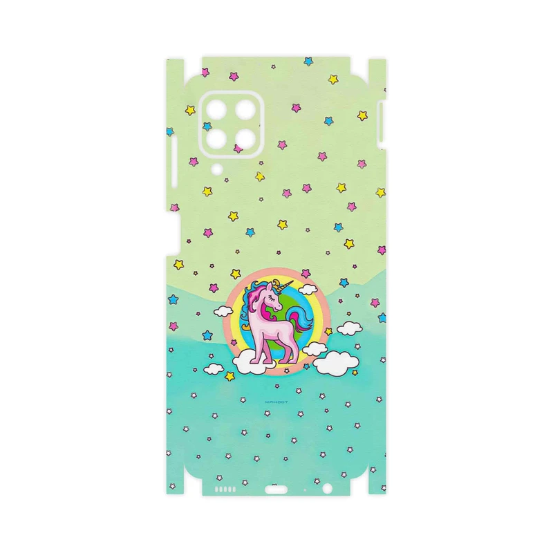 برچسب پوششی ماهوت مدل Rainbow unicorn adventure-FullSkin مناسب برای گوشی موبایل سامسونگ Galaxy M32