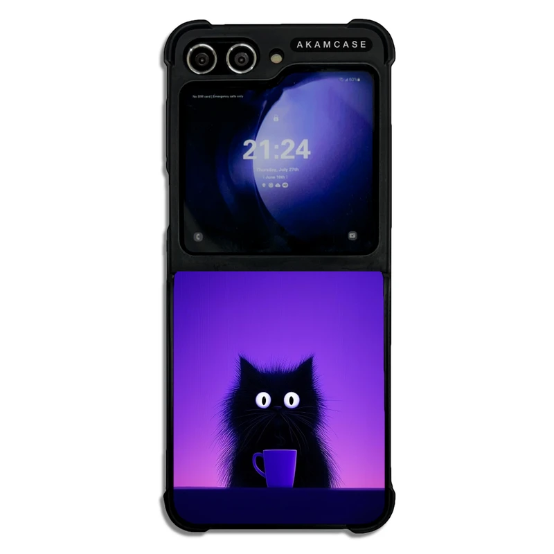 کاور آکام مدل AMC-WSGZFLIP5-CATS-42 مناسب برای گوشی موبایل سامسونگ Galaxy Z Flip 5