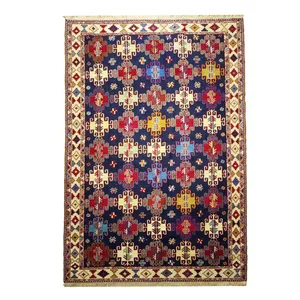 گلیم دستباف دو و نیم متری طرح قشقایی مدل AA